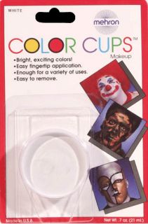 White Color Cup Oil Based Grease Makeup by Mehron