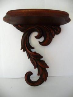 Vintage Syroco Decorative Shelf Paisley