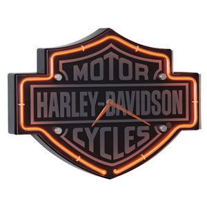 Harley Davidson Etched B s Shape Neon Clock Hdl 16651