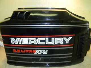 Mercury 2 5 L XRI Black Max 150 HP Hood Cowl Cowling Cover 7632