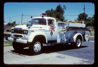 Merced County CA 1959 Dodge Power Wagon 4x4 pumper Kodachrome color