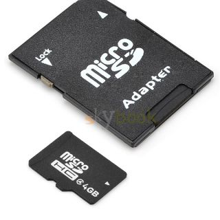 4G 4GB T Flash TF Micro SD Memory Card SD Card Adapter Case