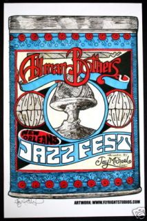 Allman Brothers Jay Michael Jazz Fest Concert Poster