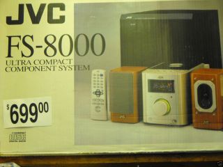 JVC FS 8000 Executive Micro Mini Stereo CD Player System Remote