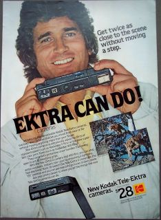 1978 Michael Landon Kodak Tele Ektra Camera Vintage Ad