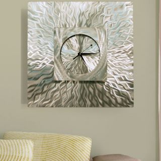 Modern Abstract Fine Metal Wall Art Sculpture Office Decor Time