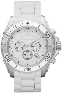 Brand New Michael Kors White Silicone Band Watch MK8210