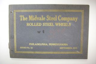 1915 Railroad Trade Catalog The Midvale Steel Company Rolled Steel