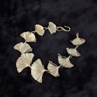 Ginkgo Leaf Bracelet by Michael Michaud Jewelry