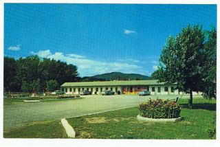 Postcard Shelbys Motel Middlesboro Kentucky Hills Cars