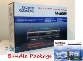 2012 New JBK M 5000 MIDI Multi Karaoke Player + BM 482U UHF Wireless