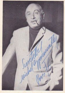 Michel Gyarmathy Hungarian French Designer Autograph