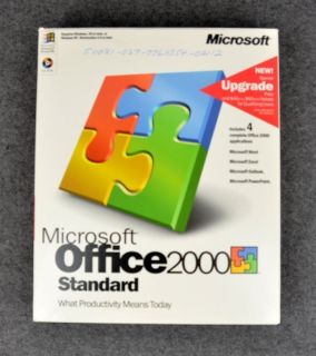Microsoft Office 2000 Standard Upgrade Version Word Excel Outlook