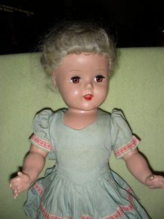 Antique 20 Doll Shirley Temple ? HAS TEETH Cutest ! Michele Clothes