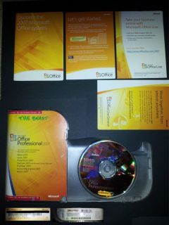 MICROSOFT OFFICE PROFESSIONAL 2007 COMPLETE IN BOX FULL ACADEMIC