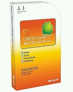 Microsoft Office Home and Student 2010 32 64 Bit Retail License Only 1