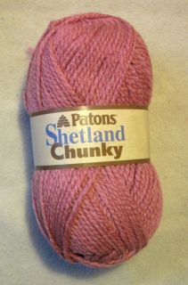 Shetland Chunky Washable Wool Blend Yarn Cameo Pink