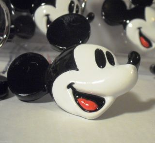 Mickey Mouse Shower Curtain Hooks Set of 12 New