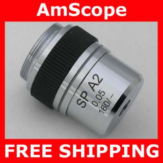 2X Achromatic Microscope Objective Lens New