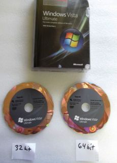 Microsoft Windows Vista ULTIMATE Upgrade Service Pack 1 SP1 32 64 Bit