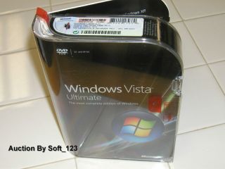Microsoft Windows Vista Ultimate Full MS WIN 32 Bit and 64 Bit DVDs