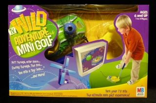 Plug Play Wild Adventure TV Mini Golf Game Milton Bradley New 2005