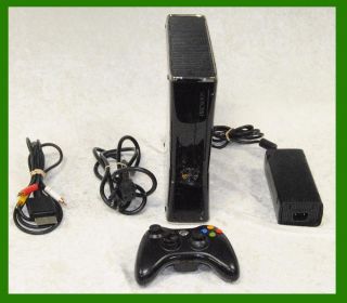 Microsoft Xbox 360 Slim 250GB Console Bundle Glossy Black Kinect Ready