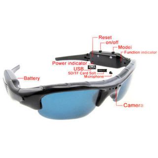  Mini DVR Spy Sunglasses Camera Audio Video Recorder DV HIDDEN CAMERA