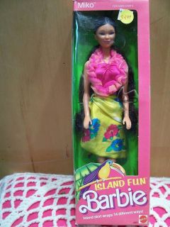 Miko Island Fun Barbie Original Box 1987 4065