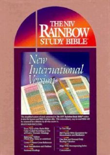 Bible New International Version Rainbow Stdy Burg 1995, Hardcover