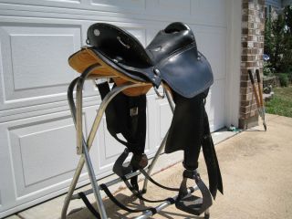 16 Double Creek Gaited Endurance Saddle Made by Henry Miller Black