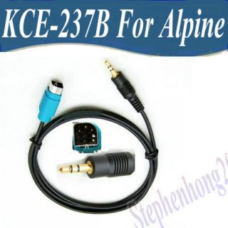 5MM Mini Jack AUX INPUT ADAPTER CABLE Full Speed FOR iPOD  ALPINE