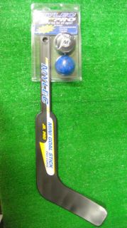 New Mylec Jr Pro Curve Mini Ice Hockey Goal Stick Puck