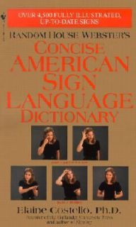 Sign Language Dictionary by Elaine Costello 2002, Paperback