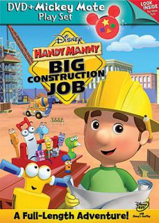Manny Big Construction Job DVD, 2010, With Mickey Mote Toy