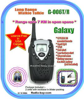 006R walkie talkie ( FRS, 2 Way Radios, licence free, long distance