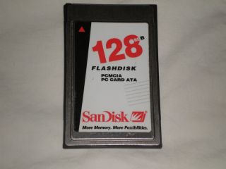 SanDisk 128MB Industrial Grade PCMCIA ATA Flash Card SDP3B 128 201  80
