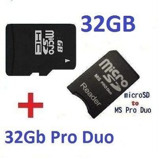 32GB Memory Pro Duo Stick Ms For PSP Sony Camera