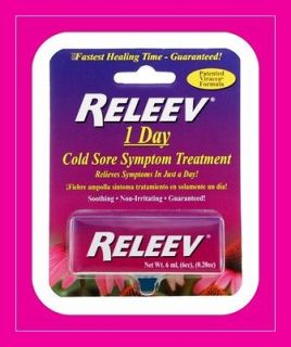 Releev 1 Day Cold Sore Symptom Treatment (0.2 oz / 6ml) New Factory