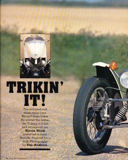 1991 Triking 3 wheeler   Classic Original Article H55