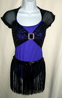 NEW A Wish Come True WAIT FOR ME Dance Twirling Costume PURPLE Lot 2