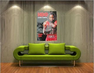 HBO LENNOX LEWIS BOXING / FIGHTING Huge Hanging Wall Poster