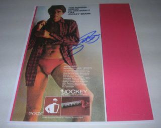 1982 JIM PALMER MLB Autographed Jockey Underwear Magazine Ad Print