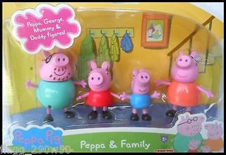 Peppa Pig  PEPPA & FAMILY 4 PK FIGURES  Peppa, George, Mummy, Daddy