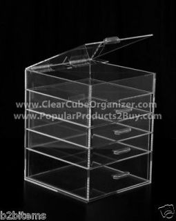 storage case acrylic organizer drawer display acrylic cube cosmetics