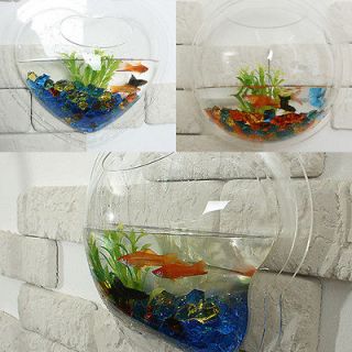 Mount Fish Bowls for Home Deco Aquarium Heart Flower  Option 3 Type