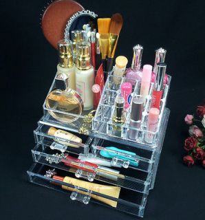 Cosmetic organizer makeup drawers organizer Acrylic clear Luxury
