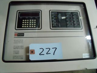 Simplex 2350 Master Time Clock / alarm System f/School Bells