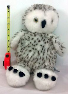 Build a Bear Workshop BABW Plush Snow Owl Spotted White Gray Hedwig