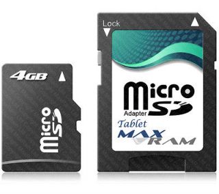 Micro SD Memory Card + SD Adapter for Kobo Glo eReader Tablet & more